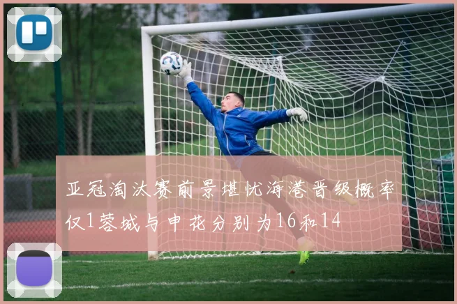 亚冠淘汰赛前景堪忧海港晋级概率仅1蓉城与申花分别为16和14
